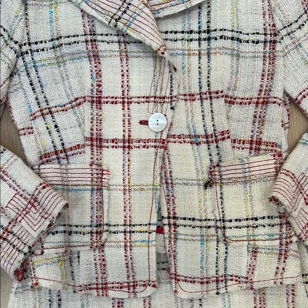 Zara Multicolor Tweed Jacket and Skirt Set - Picture 3 of 6